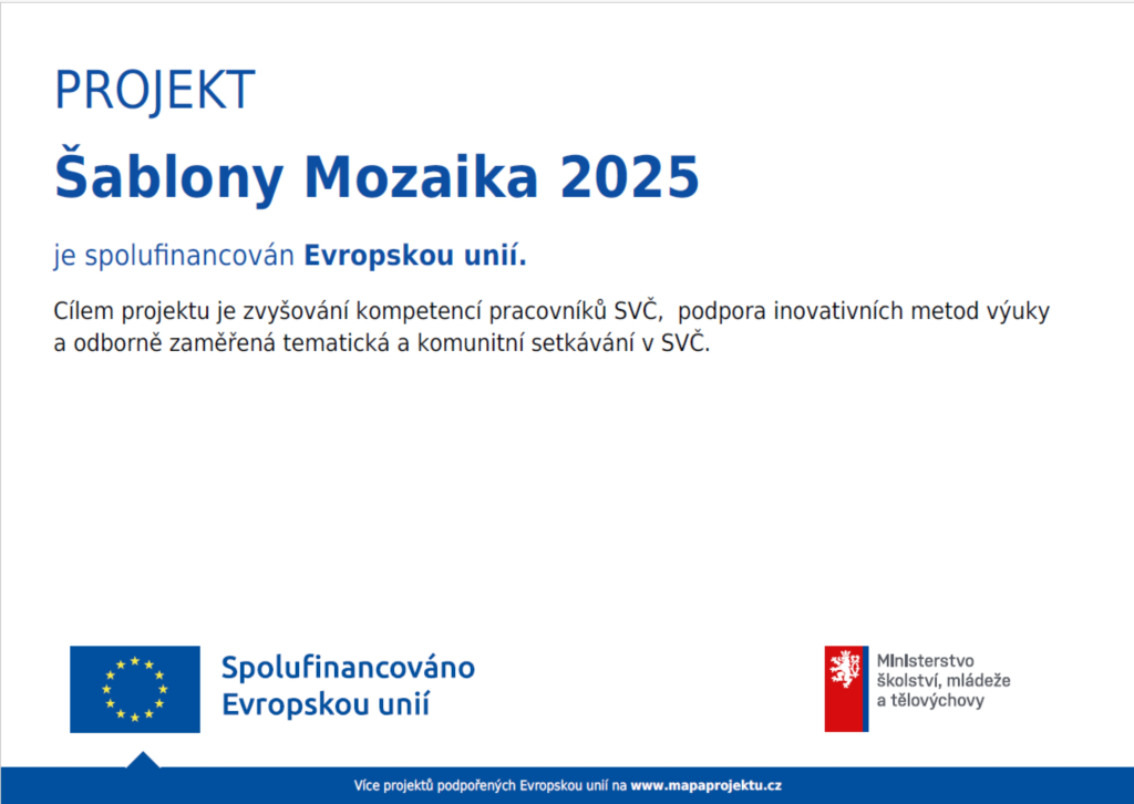 Projekt šablony Mozaika 2025