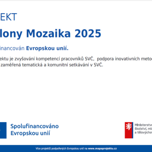 Projekt šablony Mozaika 2025